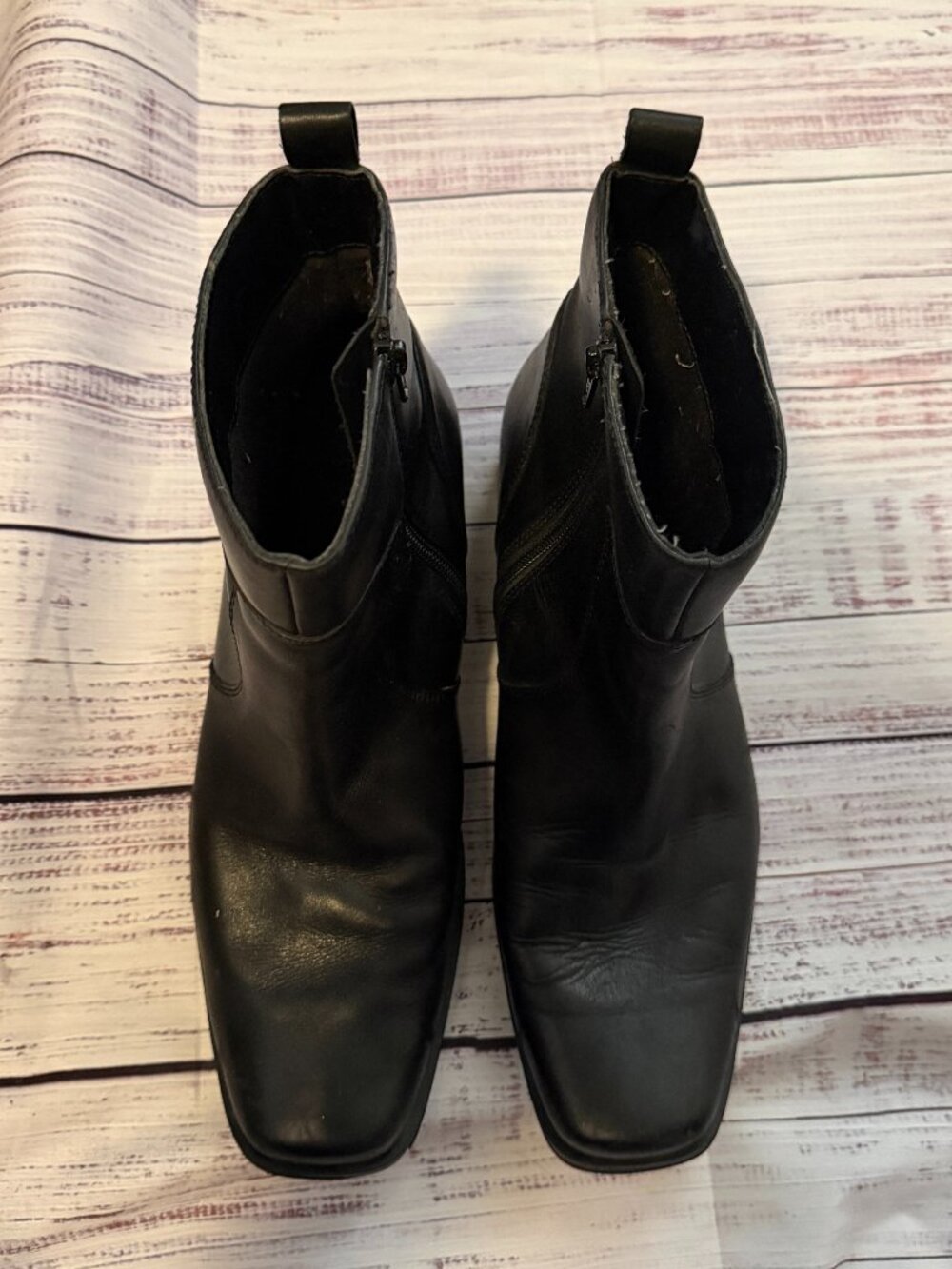 Rockport Men's Leather zip dress boots